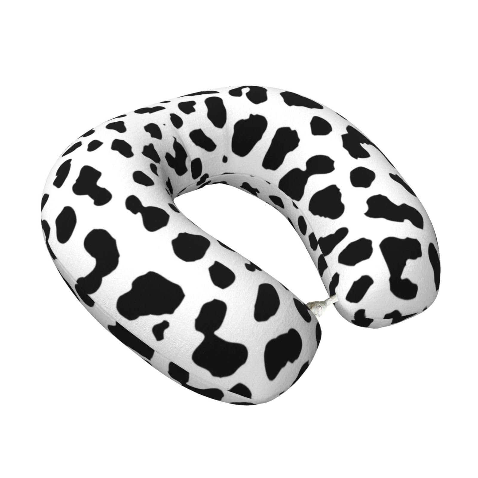 LKYMOH Dalmatian Dog Print Black Spot, Travel Neck Pillow U-Shaped Memory Neck Support Soft Comfortable With Washable Cover For Airplane Car Traveling and Office