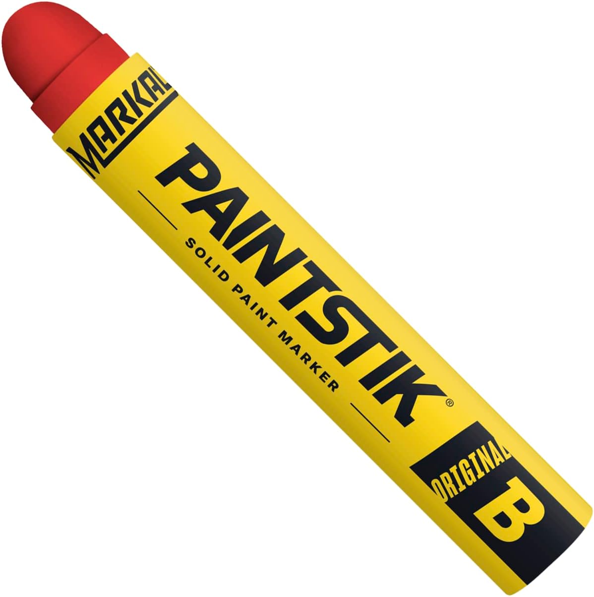Markal 82832 F Paintstik - Rough Surfaces Solid Paint Marker, Flourescent Red (Pack of 12)