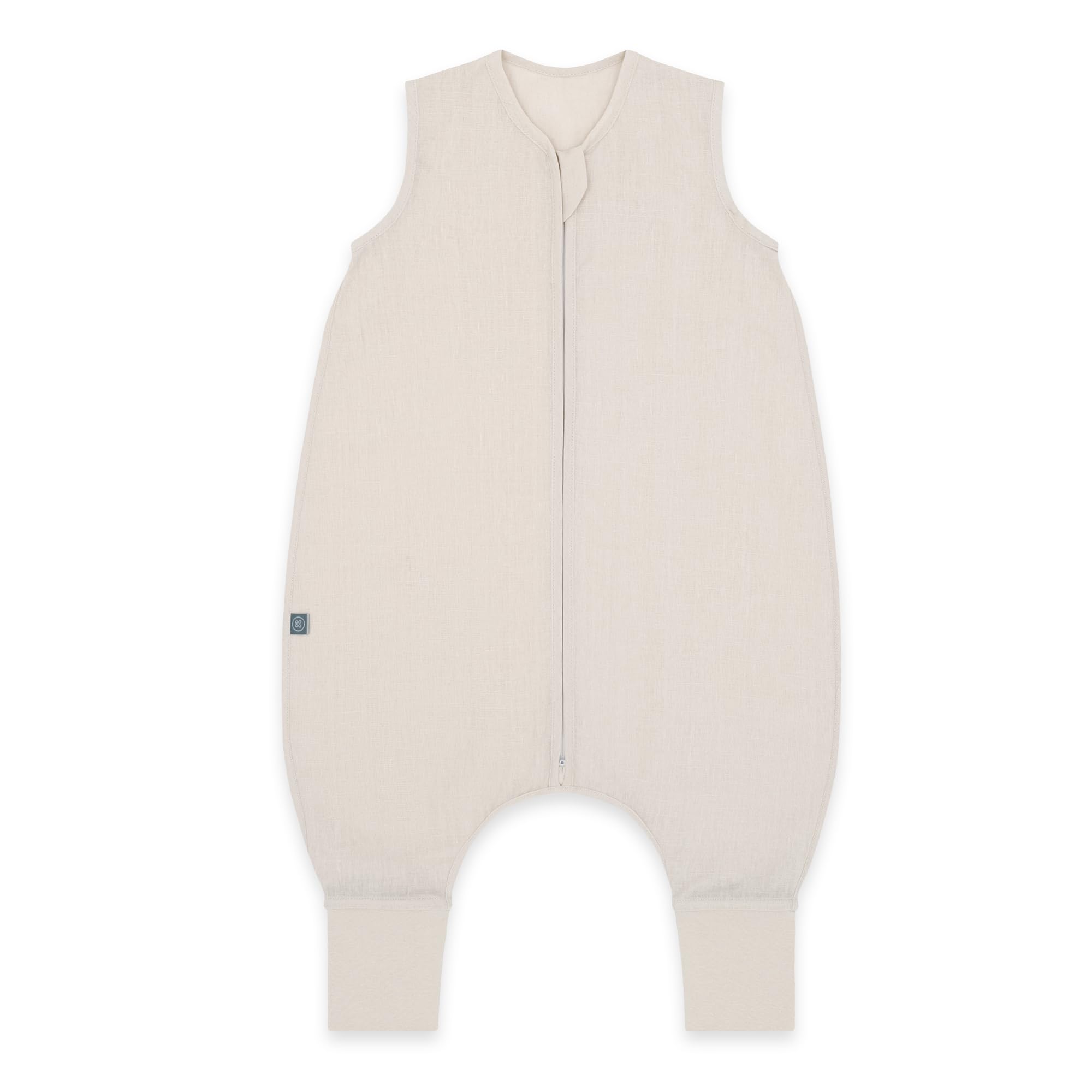 emma & noah Baby Schlafsack mit Füßen 0.5 TOG, Leinen Schlafsack mit Beinen für den Sommer, 100% Leinen, OEKO-TEX Zertifiziert, Stampelsack für Neugeborene