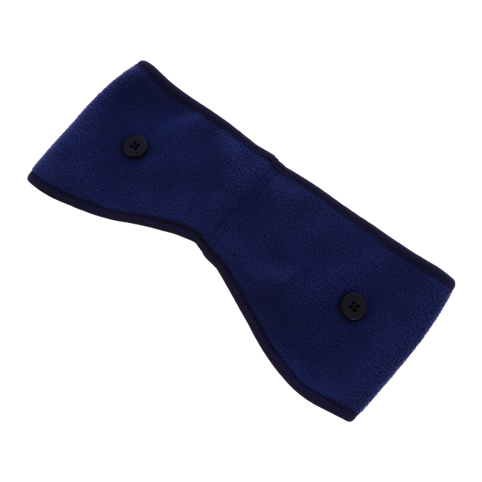 DECOMELODY Unisex Winter Warm Headband Fleece Ear Warmer for Running Yoga Cycling and Winter Sports Elastic Button Design for Secure Mask Attachment
