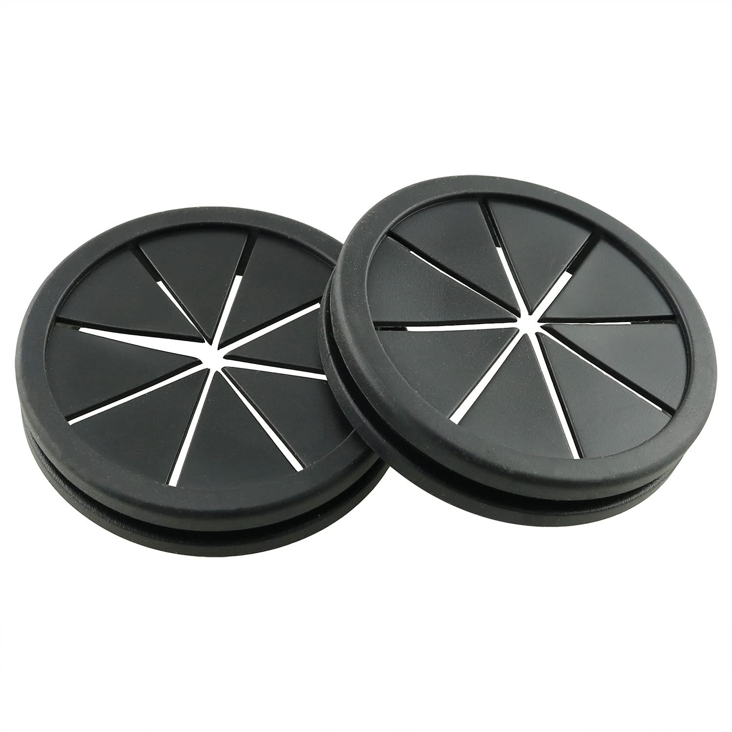 Buy HJ Garden 2PCS 50mm Flexible Desk Grommet PushType Open Hole Desk