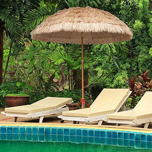 Parasol de hawaïen extérieur grand format pour terrasse d'été