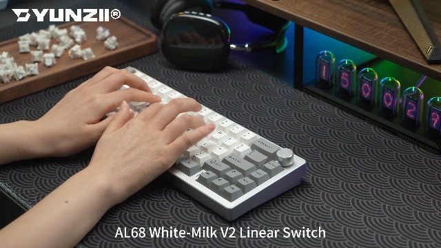 【試打のみ】YUNZII AL68 ミルクV2リニアスイッチ Amazon.co.jp: YUNZII カスタム軸 メカニカル キーボード