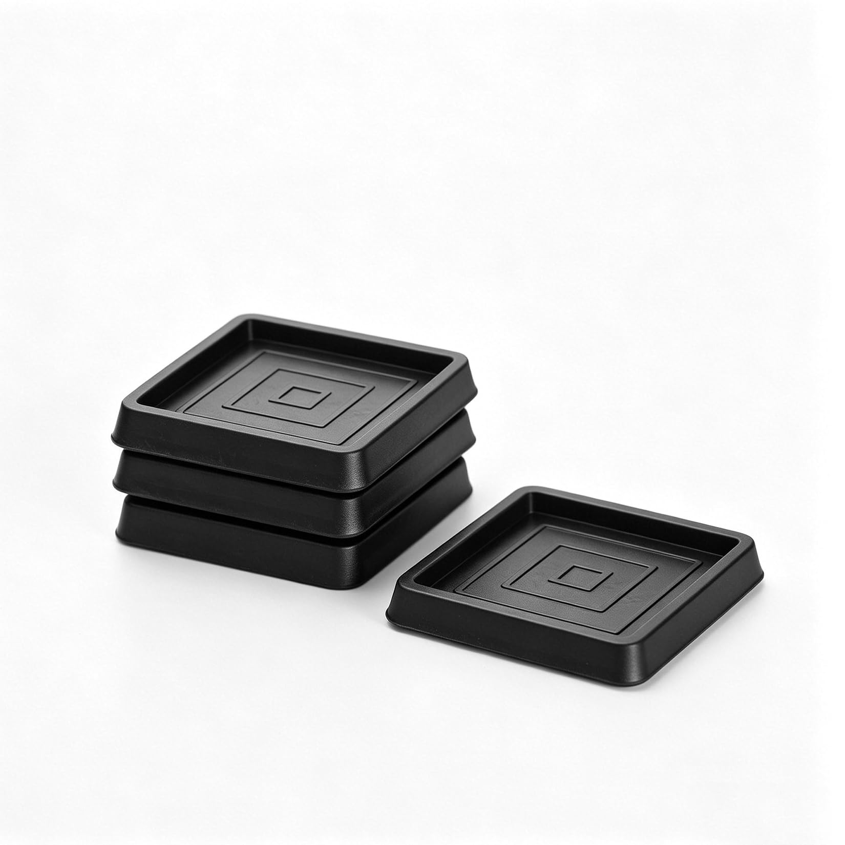 8 furniture foot pads, square rubber feet, suitable for multiple uses.