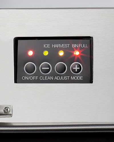 Miniatura 4 de Summit Appliance BIM47OS - Máquina de hielo incorporada, diseño resistente a la intemperie para uso en exteriores, 14.5 pulgadas de ancho, capacidad