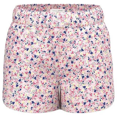 NAME IT Girl's Nkfvinaya Flower Print Shorts Cover
