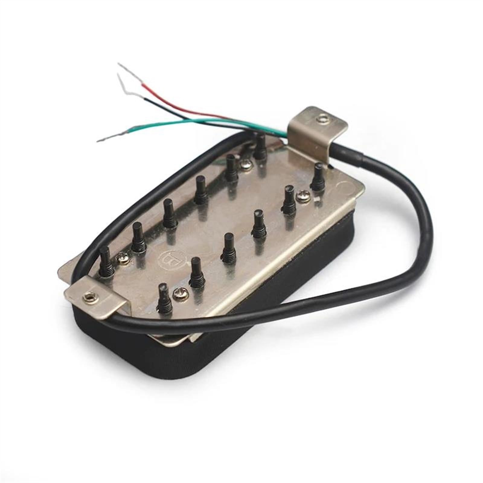 Zubehör für E-Gitarren-Tonabnehmer 1 Set Alnico 5 Humbucker Pickup Doppelspule E-gitarre Steg Pickup Schwarz Gitarrenteile Schwarz (Color : Bridge 52MM)