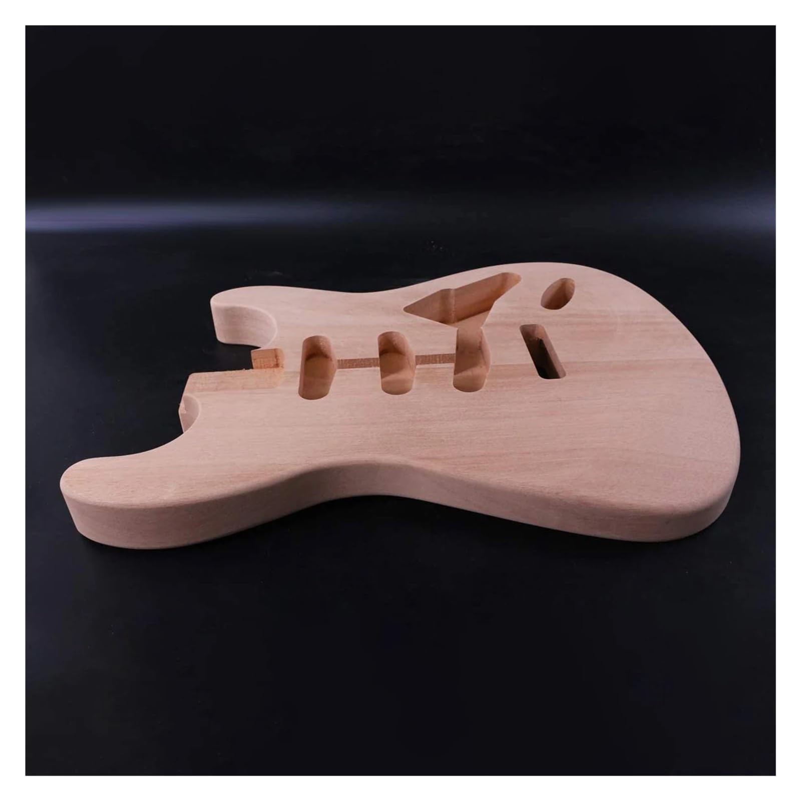 Cuerpo de guitarra eléctrica sin terminar de caoba ST, pieza de guitarra ST DIY personalizada