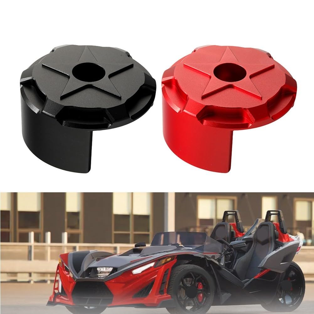 Couvercle Frein Arrière Alliage Aluminium Noir/Rouge(Black)