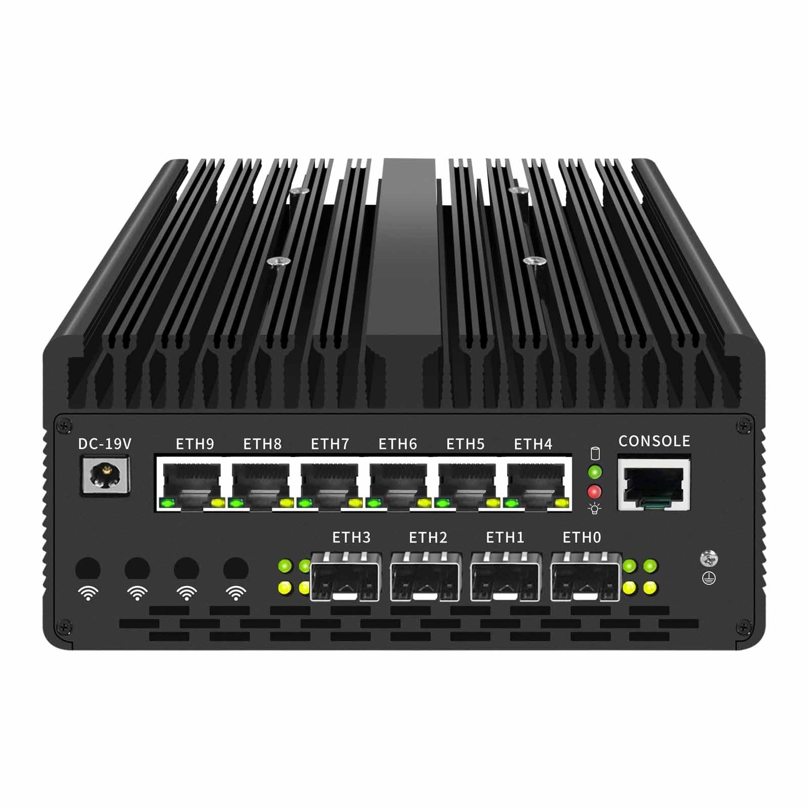 PcZinophyte Ultra 9 185H Firewall Mini PC 4x 2x 10G SFP 6 * 2.5G LAN vPro Thunderbolt 4 2xNVMe Home Lab Server — view 9
