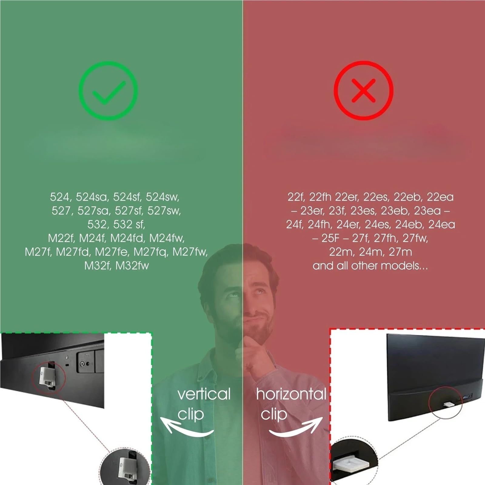 Adaptador De Montaje VESA, Compatible Con HP, Series 5 27 31. Inch 527sa 527sw 527sf 532sf FHD Soporte For Monitor Se Monta En Accesorios De Soporte De Brazo/escritorio