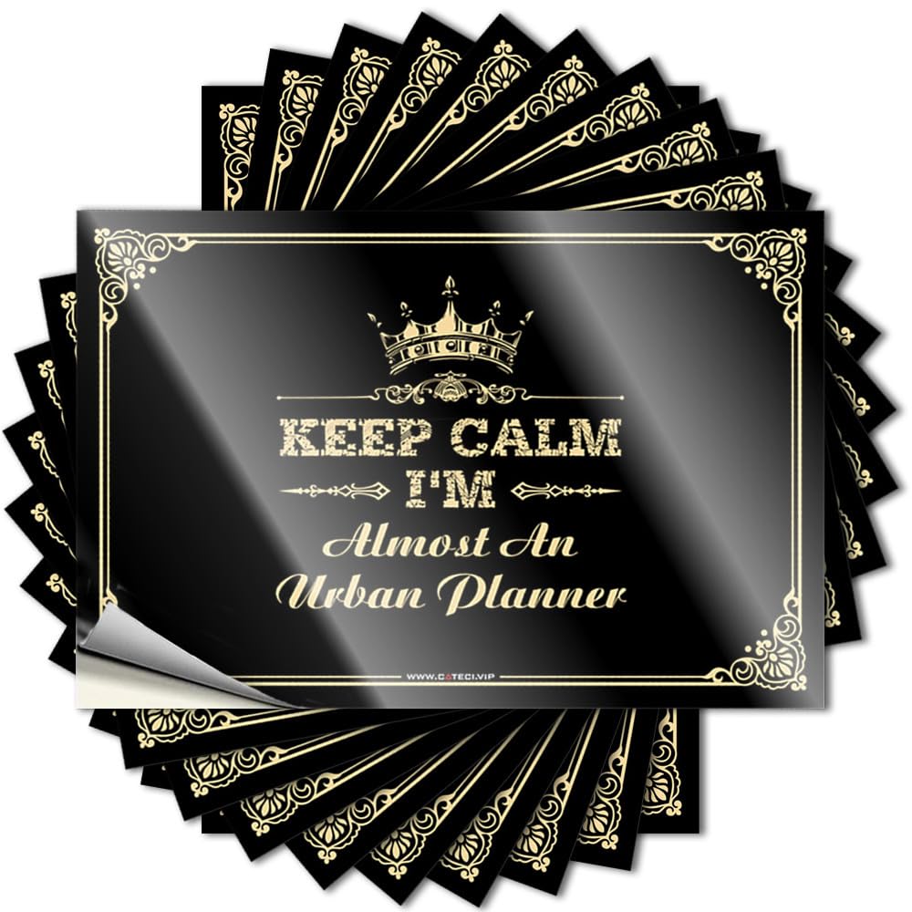 Decal High Winter Waterproof - Keep Calm I'm Almost an Urban Planner Accessories Self Adhesive Decal for Surfing Use(8X12CM)