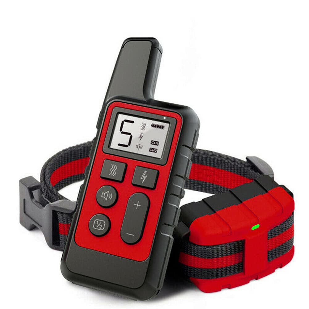 ausuky Remote LCD Dog Training Collar Electric Shock Vibrate Pet Waterproof Collar