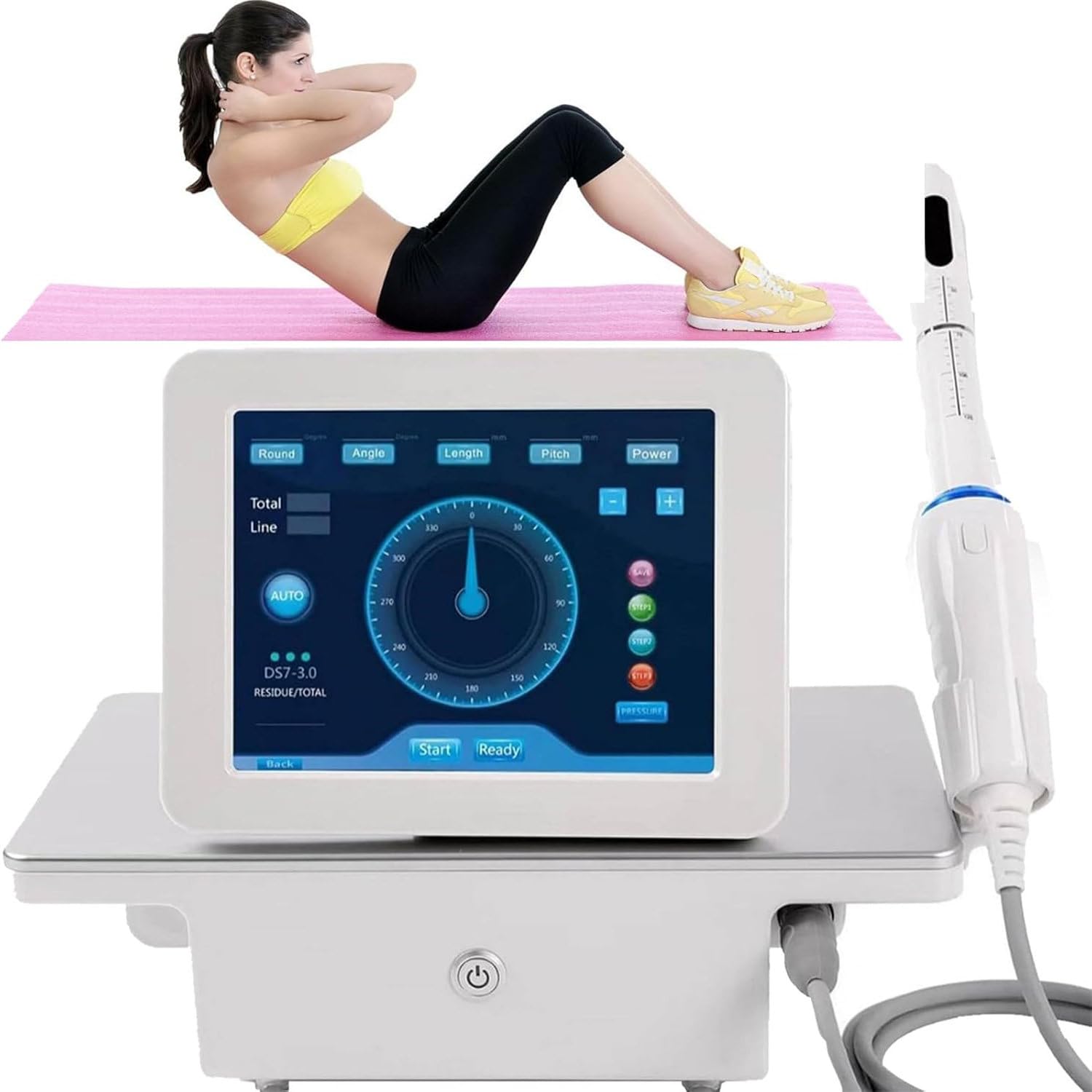 LQQYJSM Professional Home Use Pelvic Floor Stimulator for Women: Electric Muscle Trainer for Postpartum Recovery, Incontinence Help and Pelvic Muscle Contraction Training