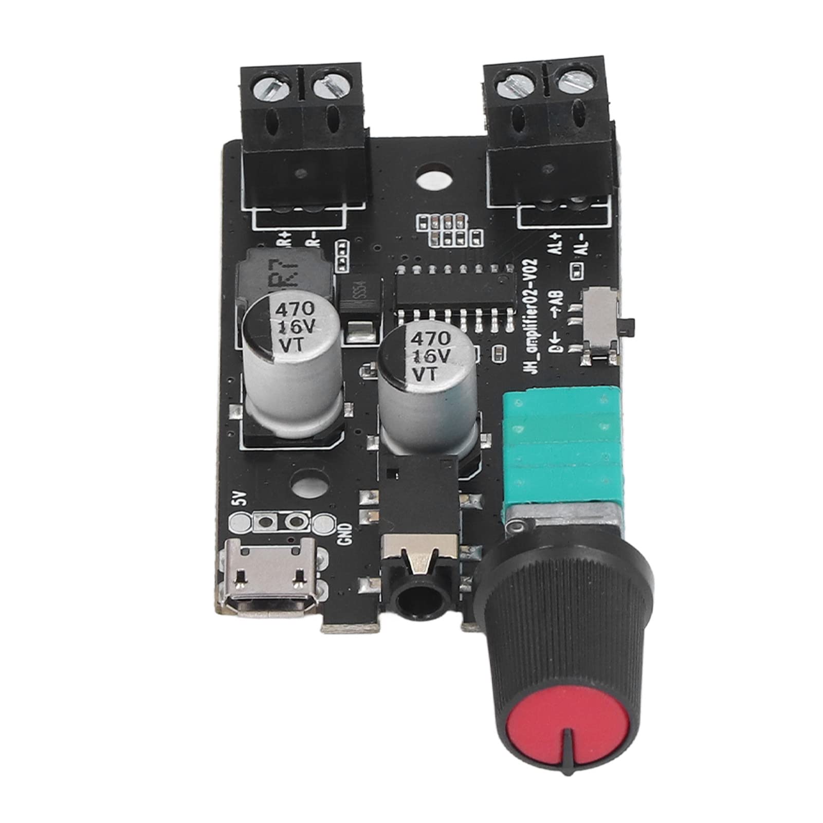 Mini Amplifier Board, Stereo Output 2 Working Mode Sound Power Amp Module with Control for Store Theater Speaker