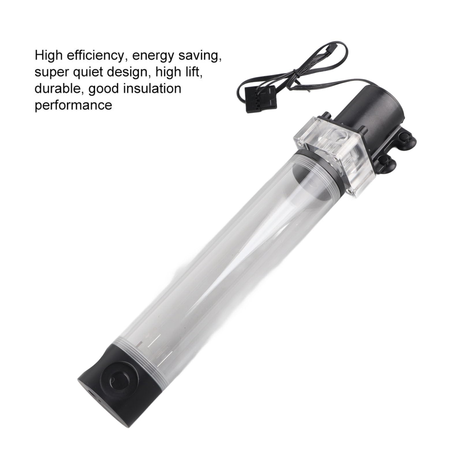 Ejoyous Refrigeración Líquida CPU Bomba de Agua de Enfriamiento Depósito con Soporte 12V 800L H Cojinete Cerámico Manguito de Grafito para Ordenador PC