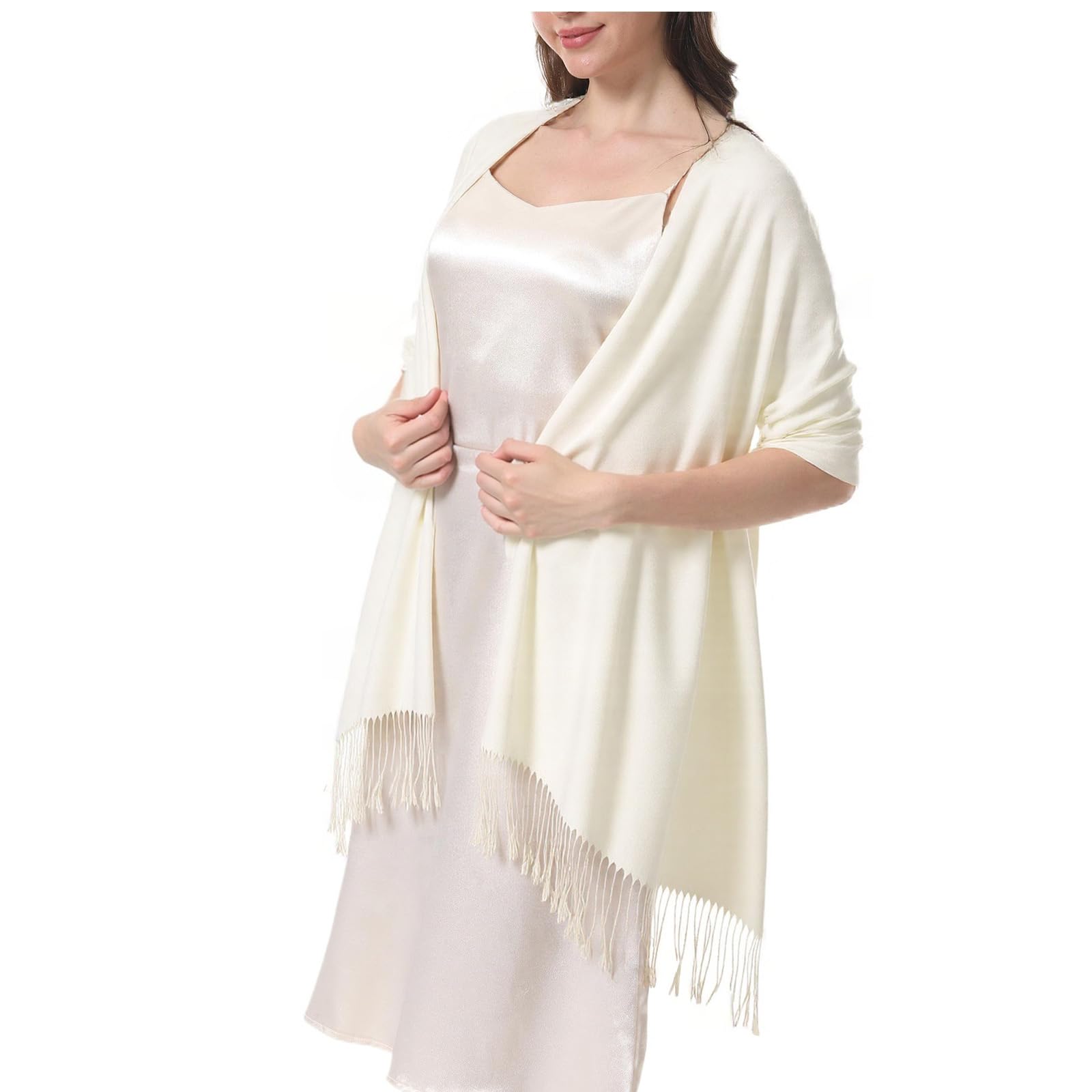 Pashmina Schal Damen Festliche Stola für Abendkleid Tücher Schultertuch Geschenk für Winter Hochzeit Herbst Braut Party