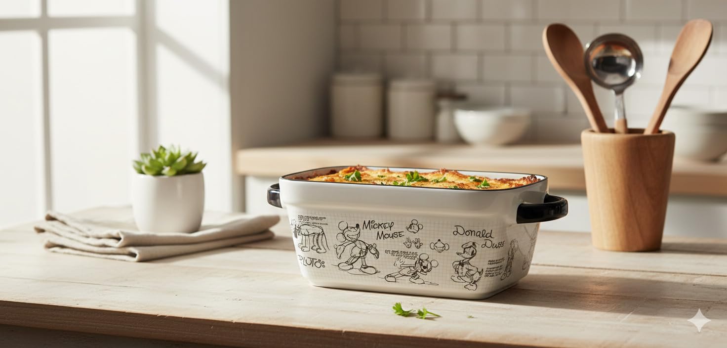 Amazon.com: Zrike Disney Mickey Mouse Baking Pan Ceramic Nonstick