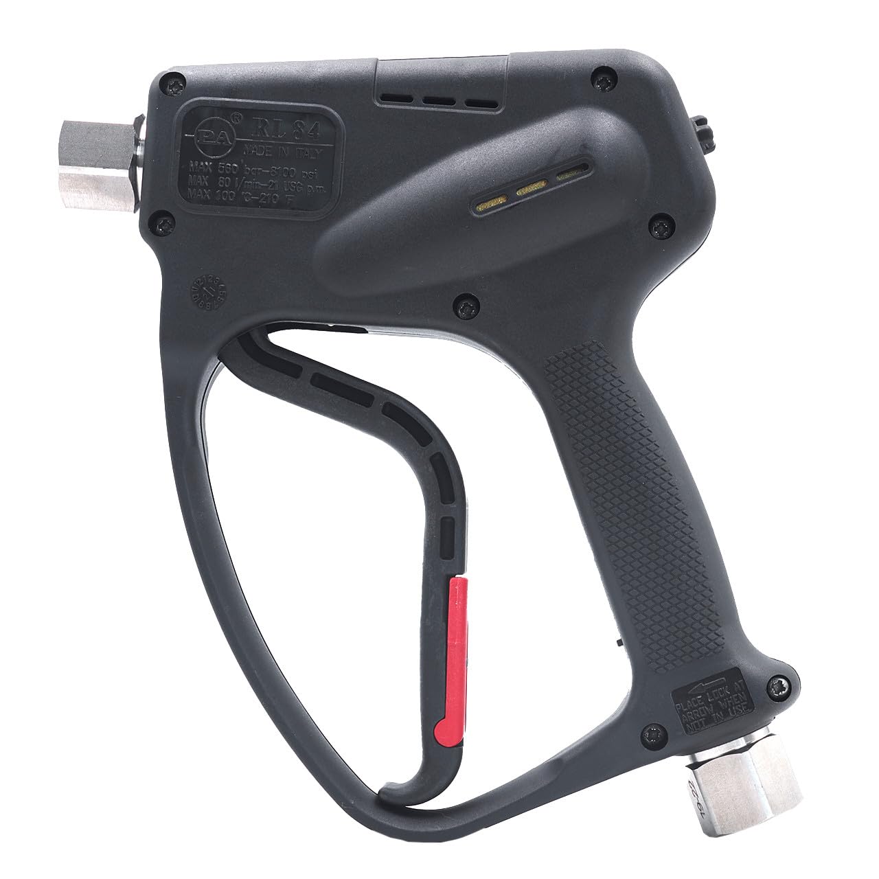 Pistolet à gâchette YG7221 robuste de 8100 PSI et 21 GPM avec entrée arrière RL 84