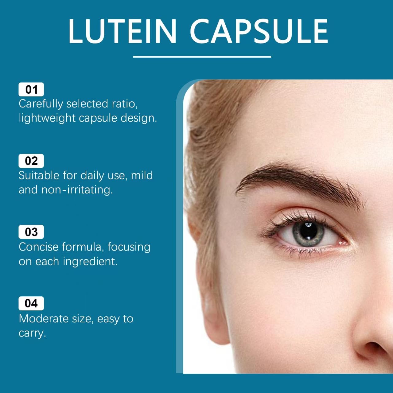 Vitamines pour les yeux - Lutéine avec zéaxanthine, pour adultes et seniors,2PCS