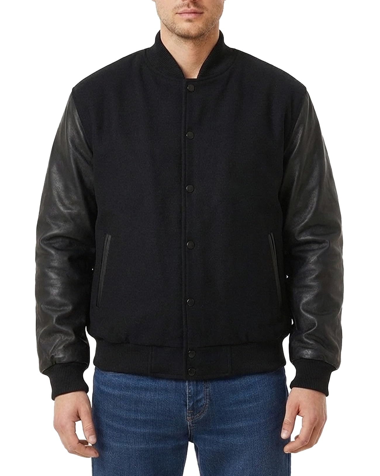 Mens Hotline Miami Varsity Letterman Fashion Wool Bomber Slim Fit Casual Warm Boys College Baseball Jacket