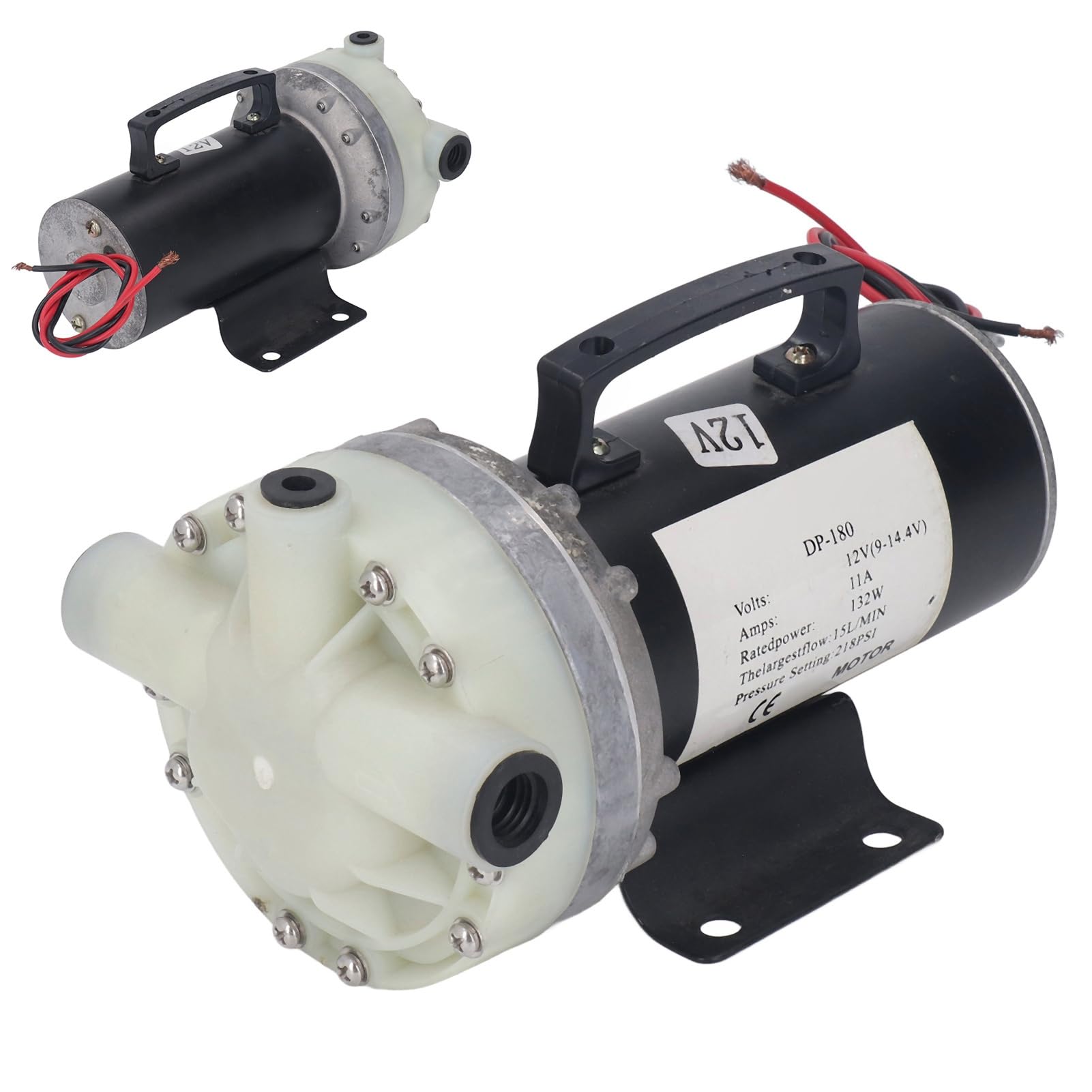 Cocoarm Membranowa Pompa Wodna, 12 V, Elektryczna, Wysokociśnieniowa, Samozasysająca Pompa Wspomagająca, 15 L Min, rdzeń z Czystej Miedzi, wysokość Podnoszenia 100 M, Wyłącznik Ciśnieniowy, do