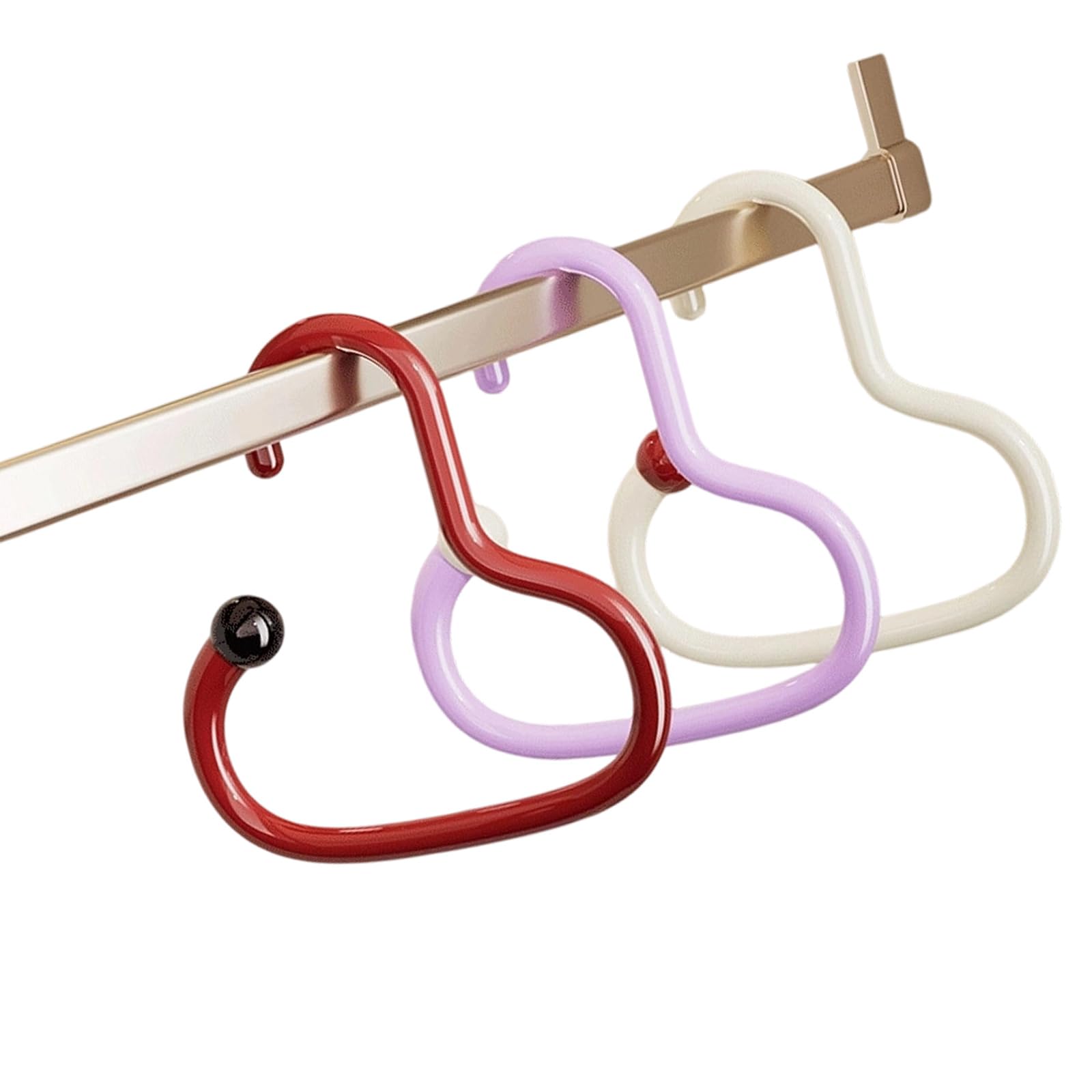 Tsophreniq Space Saving Multipurpose ABS Wall Mount Hanger with Anti Slip Design Holds Scarves Cap Accessories Anti Slip Round Wall Hook