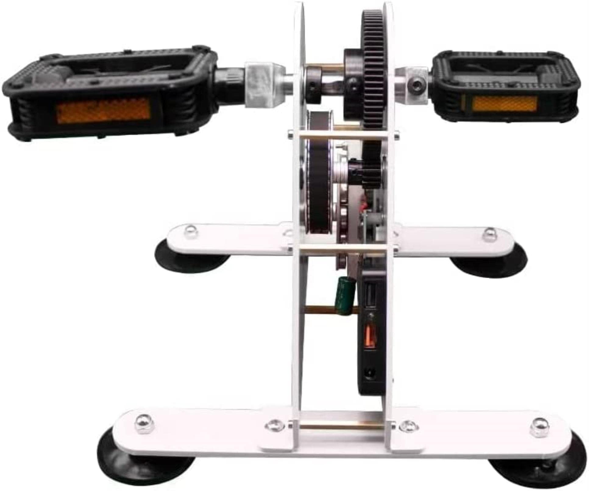 Generatore di pedali portatile, generatore di corrente a manovella da 50 W/100 W, doppia uscita USB a ricarica rapida, alimentatore di emergenza a pedale fai da te per casa e viaggi