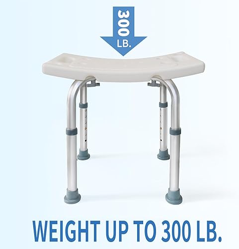 Miniatura 2 de Silla de ducha resistente con respaldo y reposabrazos acolchados, asiento de ducha resistente para ducha interior, montaje sin herramientas, bañera