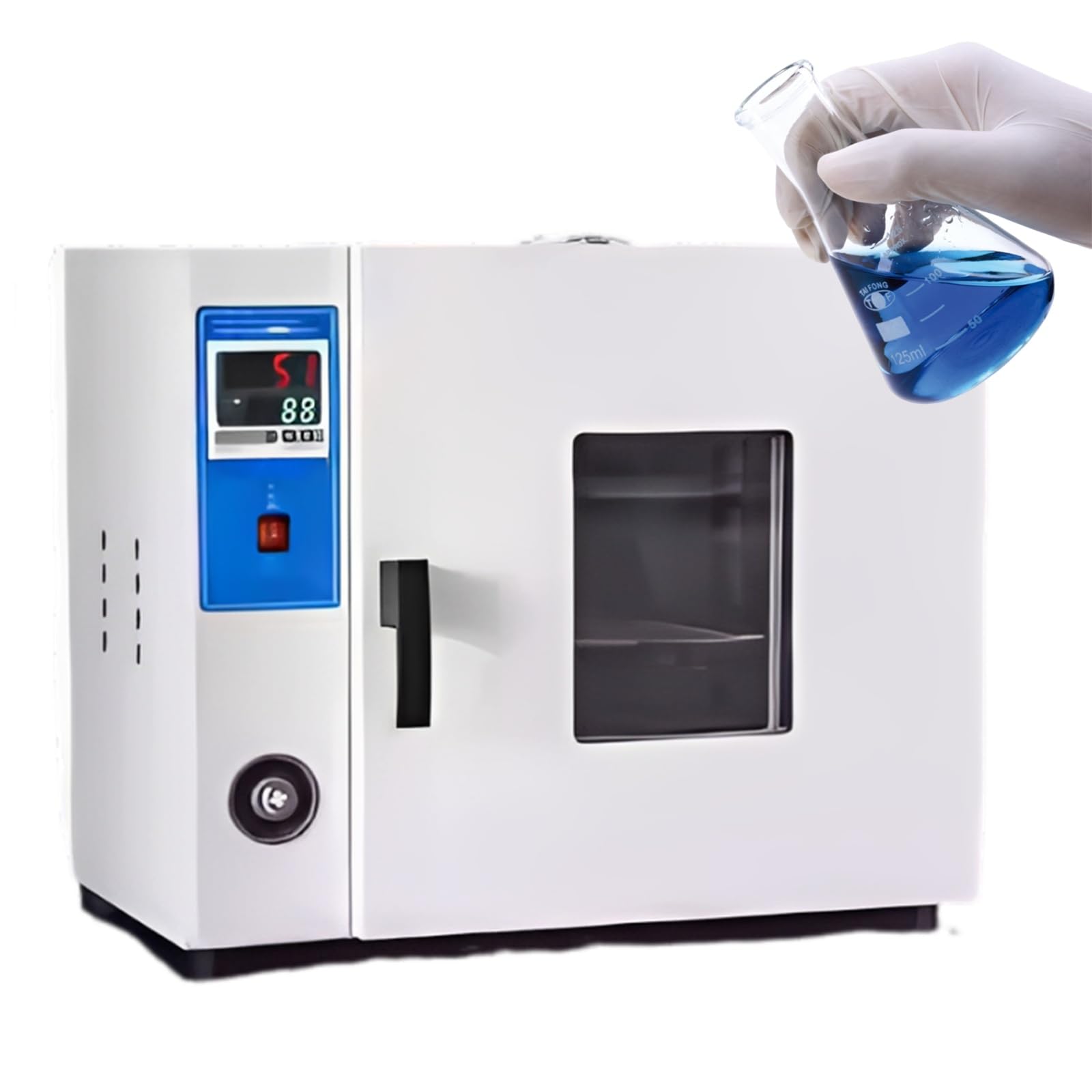 Forno di essiccazione sotto vuoto, forno di essiccazione ad esplosione di temperatura costante per uso industriale/laboratorio, forno da laboratorio, convezione