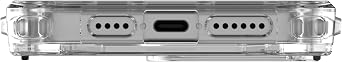 URBAN ARMOR GEAR UAG Designed for iPhone 15 Pro Max Case Plyo Ice/Silver 6.7 Compatible with MagSafe Bundle with UAG Paracord Lanyard Adjustable Wrist Strap Black