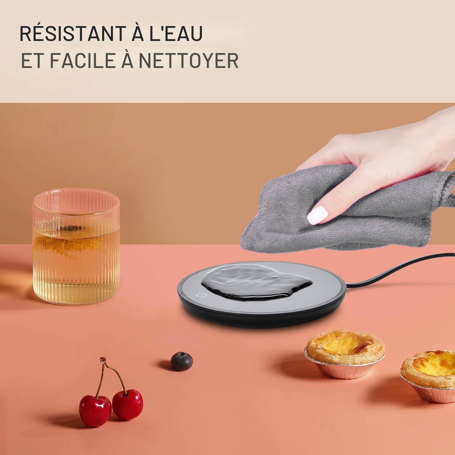 Chauffe-Tasse Intelligent Azyh - Maintenir Café à 45°C - USB - Pour Bureau Et Maison