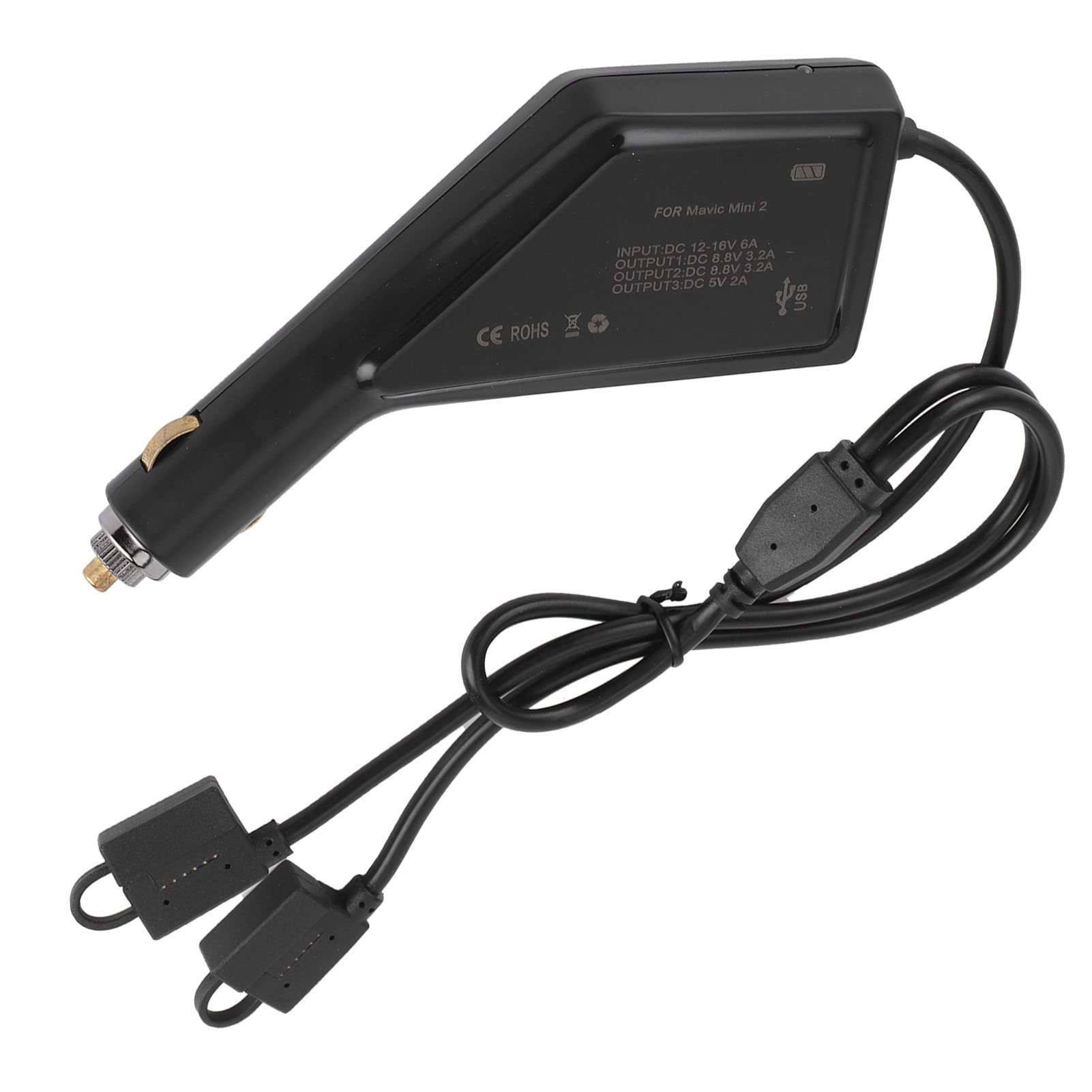 Interfaz USB Drone Cargador de Coche de Doble batería Apto para Mini 2 Drone Accesorio de Control Remoto