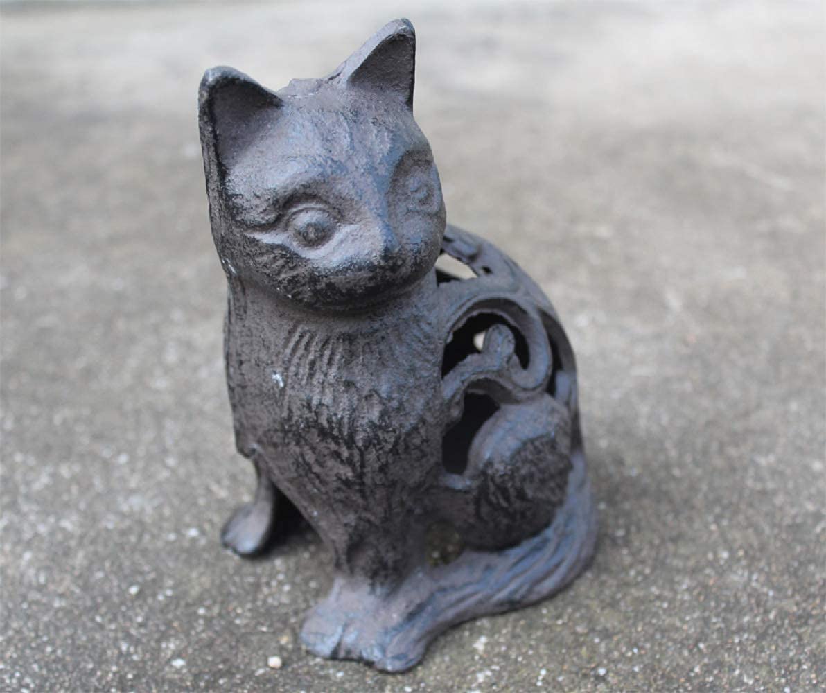 Żeliwo Kitten Rzemiosło Kute Hollow Catmodeling Ozdoby do ogrodu domowego Ozdoby
