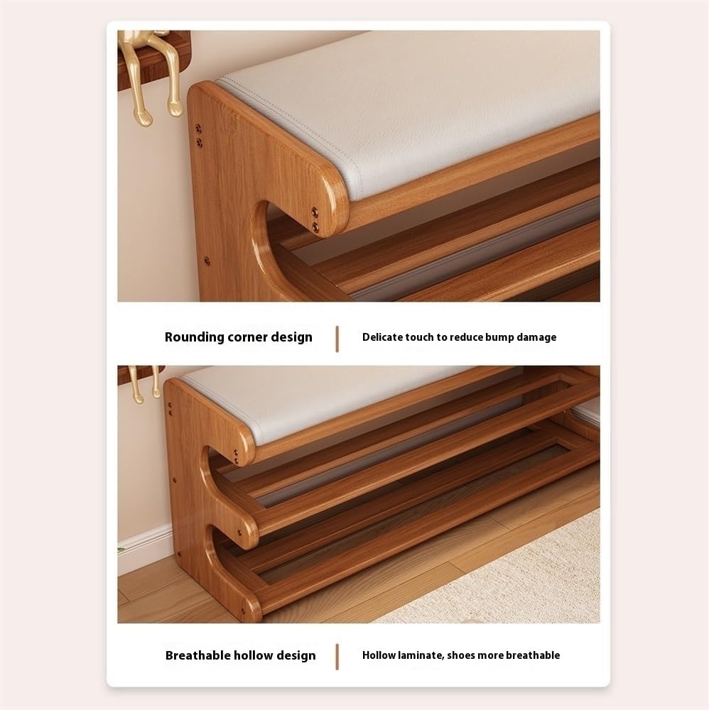 Shoe changing bench for door entrance, household shoe cabinet, soft cushion integrated shoe rack Bedroom