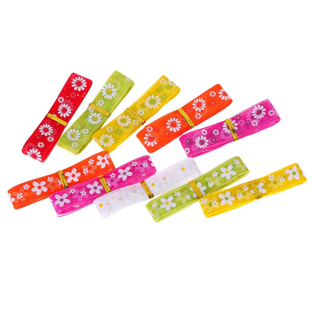 SDENSHI10 Yards 15 20 Mm Flower Satin Edge Sheer Ribbons Gift Bow Craft Wedding DIY