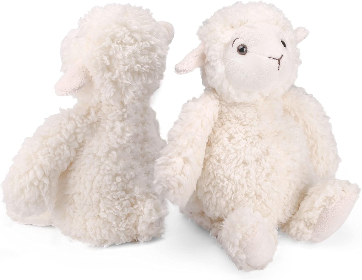 LotFancy Lamb Stuffed Animal, 12" Stuffed Lamb Plush for Baby, Cuddly Fluffy Sheep Toy, Plushies for Newborn Nursery, Easter Decoration