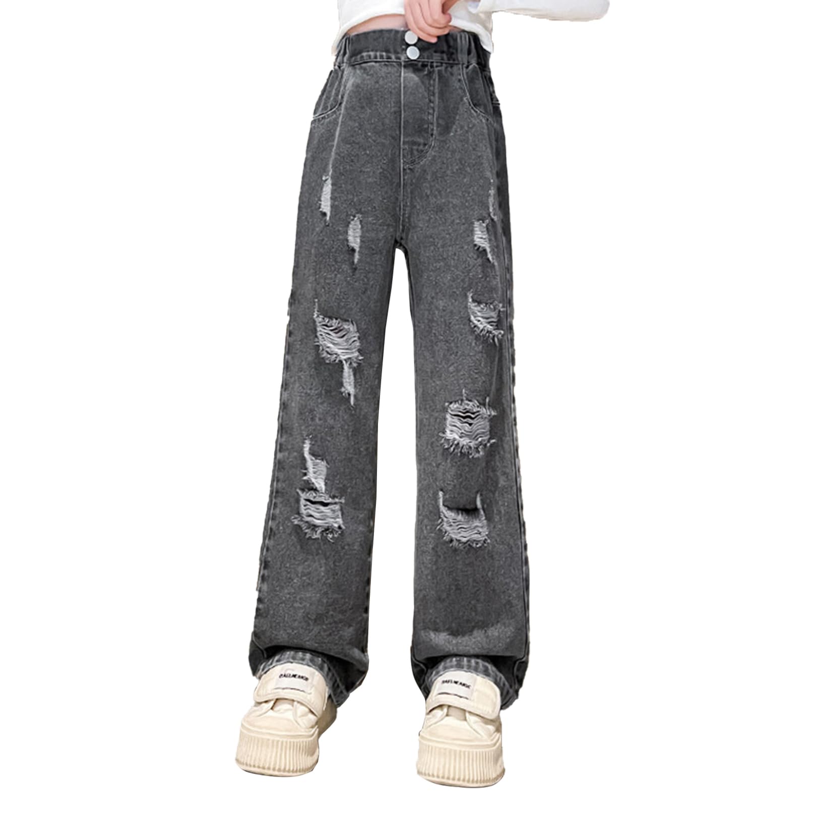 Cute Ripped Jeans Trendy Baggy Ripped Jeans For Teen Girls