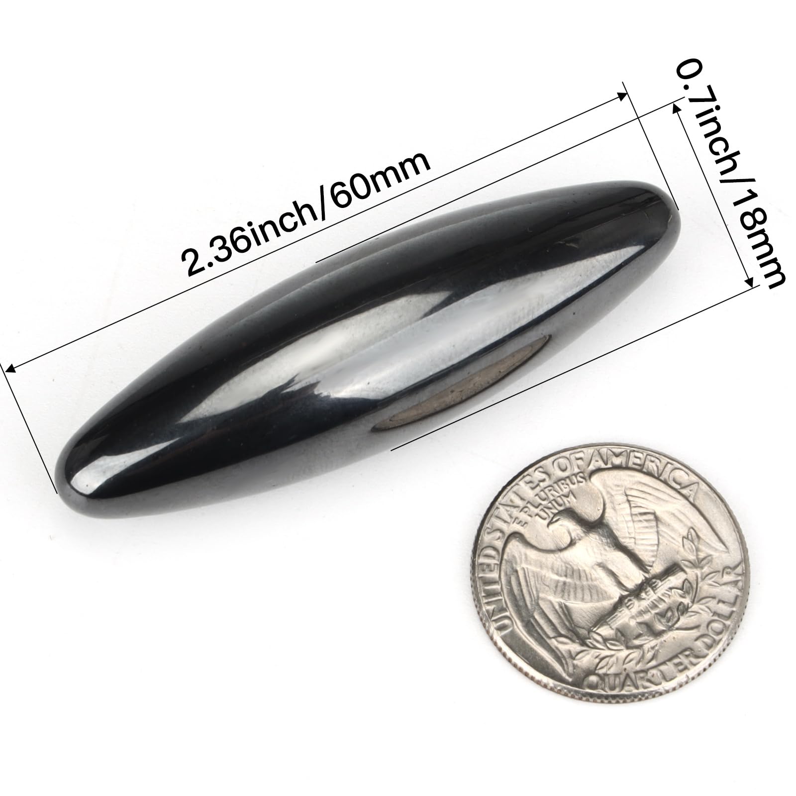 6 Aimants Ovales Forts - 60x18mm - Jouets Sensoriels Et Anti-Stress - Multicolores