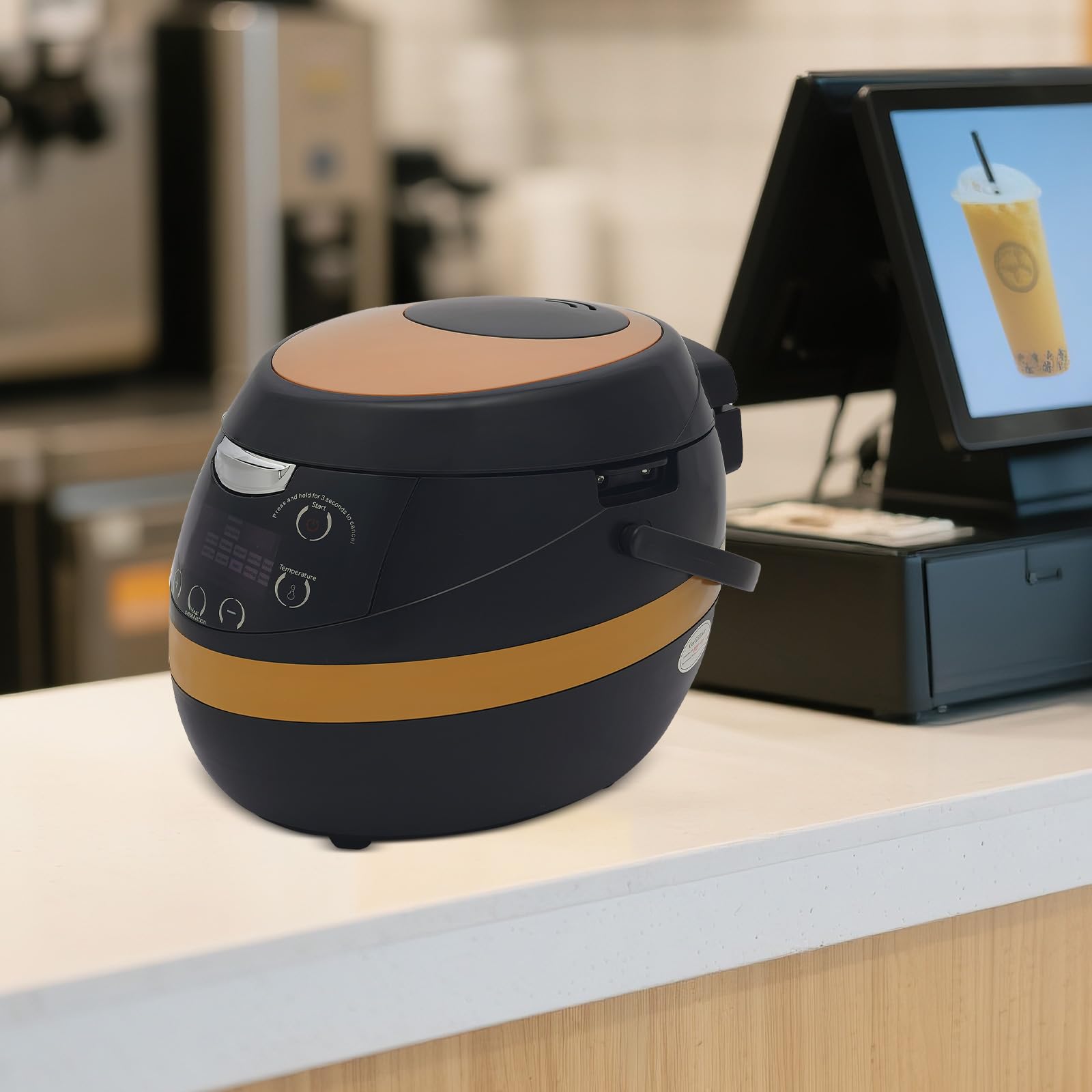Cuiseur à perles commercial - 8 l - Machine à thé à bulles - Avec commande Smart Touch - Pour café gastronomique - Pot à tapioca antiadhésif - Pour une préparation efficace du sagou
