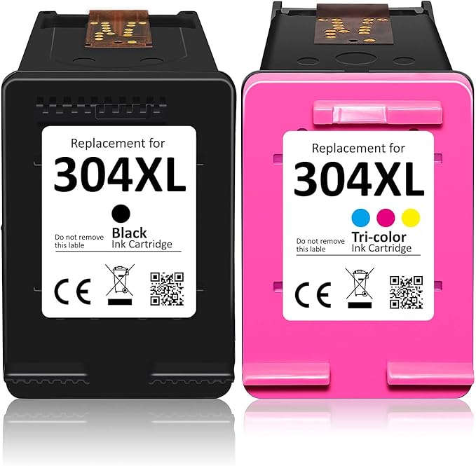 304Xl Cartouches D'Encre Noir,304 Xl Noir Remanufacturées Pour Cartouche Hp 304,Pour Deskjet