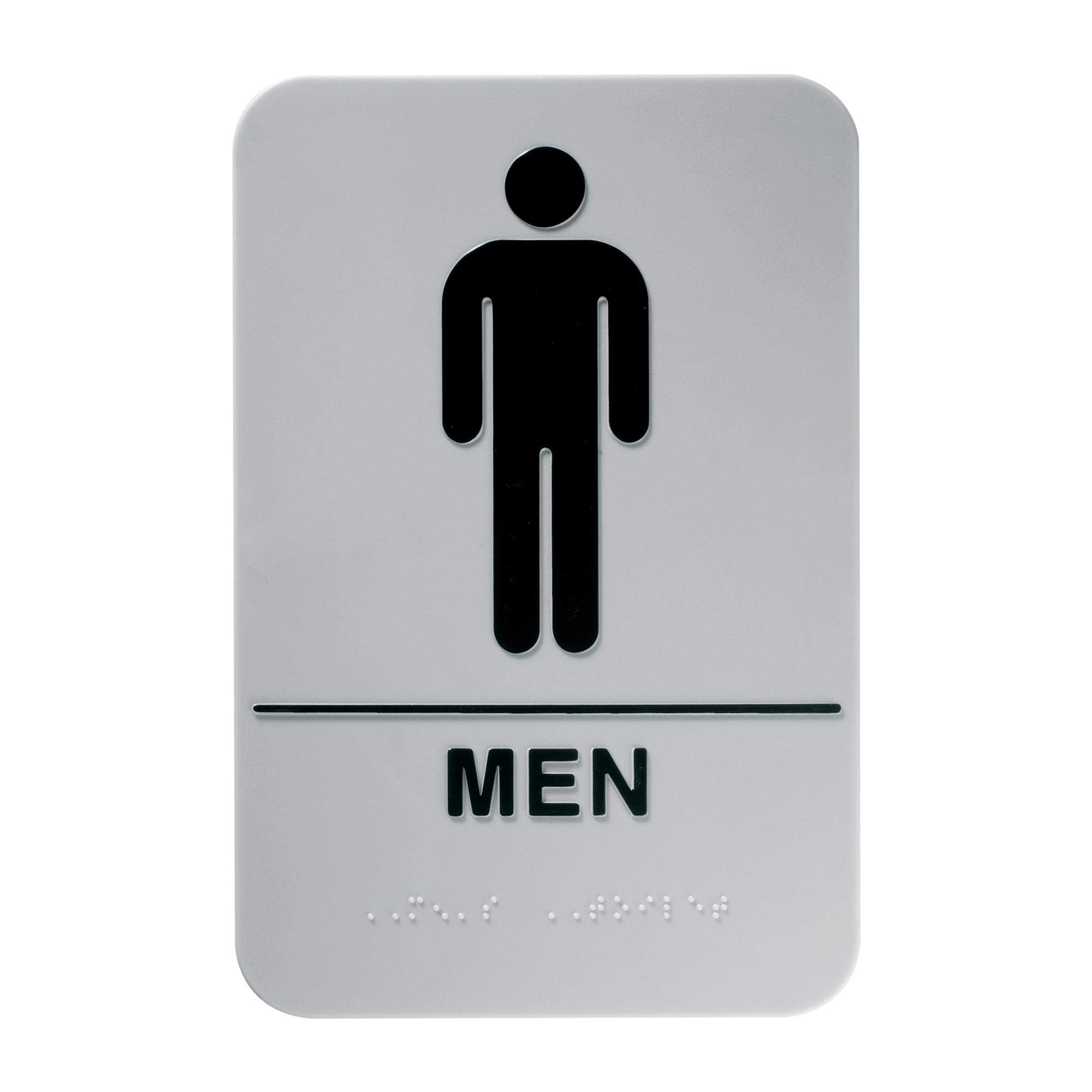 Adel Durable Pictogram Sign with Braille - MEN
