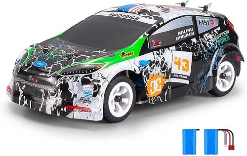 Hobby RC Cars, 18.6 mih escala 128, auto de control remoto rápido de alta velocidad para adultos y niños, chasis de aleación de 4WD 2.4 GHz,