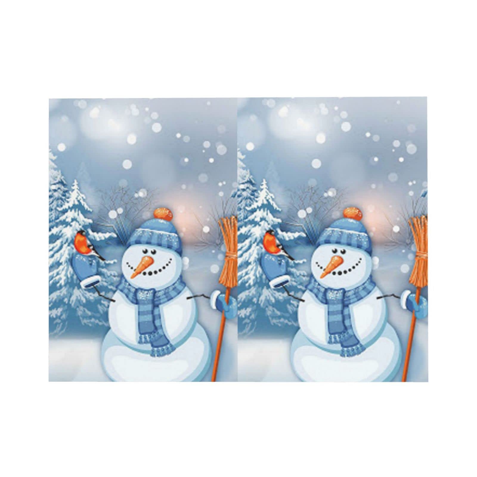 Smile Gaze Pupazzo di Neve Biglietti di Auguri Stampati Biglietti Vuoto Con Buste Note Carte Perla Carta Di Ringraziamento Biglietti Per Tutte Le Occasioni