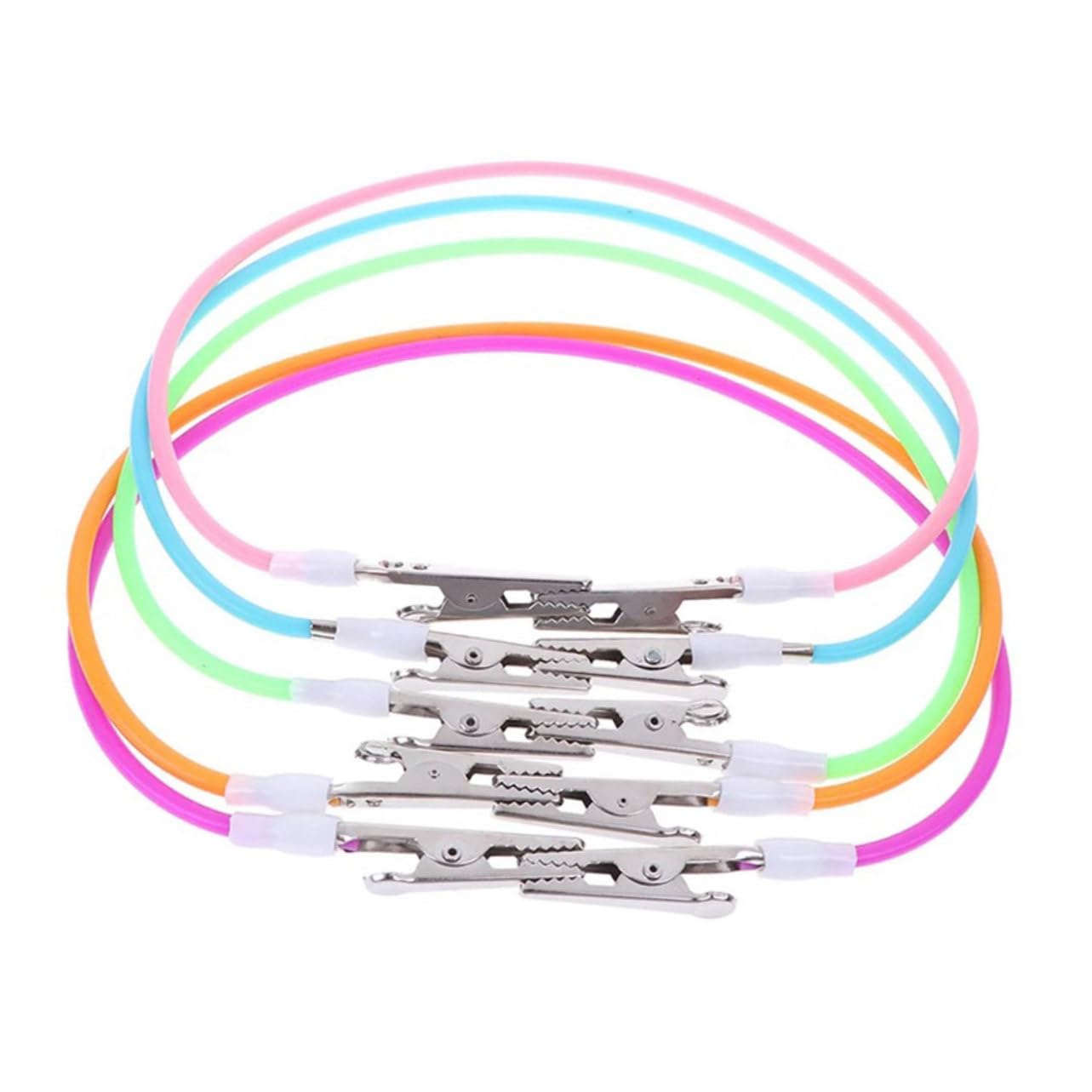 RORPOIR Holders 5pcs Bib Clips Napkin Clips Face Lanyard Easy to Carry for Travel Dentists and Care Random