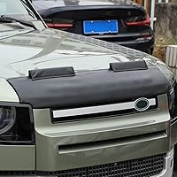 Vista 3 de Cubierta para deflector de aire para capó de automóvil compatible con accesorios Land Rover Defender 110 2020-2023, cubierta del capó delantero