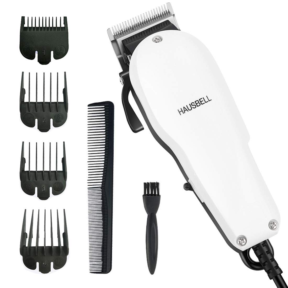 HAUSBELL Hair Clippers, Hair Trimmer, Beard Trimmer for Men, Hair Cutting Kit, Barber Clippers, Grooming Kit for Men, Mustache Trimmers, Clippers Shaver with Long Cord for Head, Face, Beard and Body