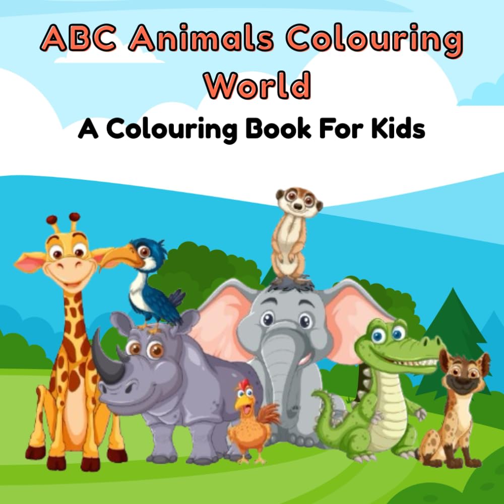 ABC ANIMAL COLOURING WORLD: ALPHABET COLOURING