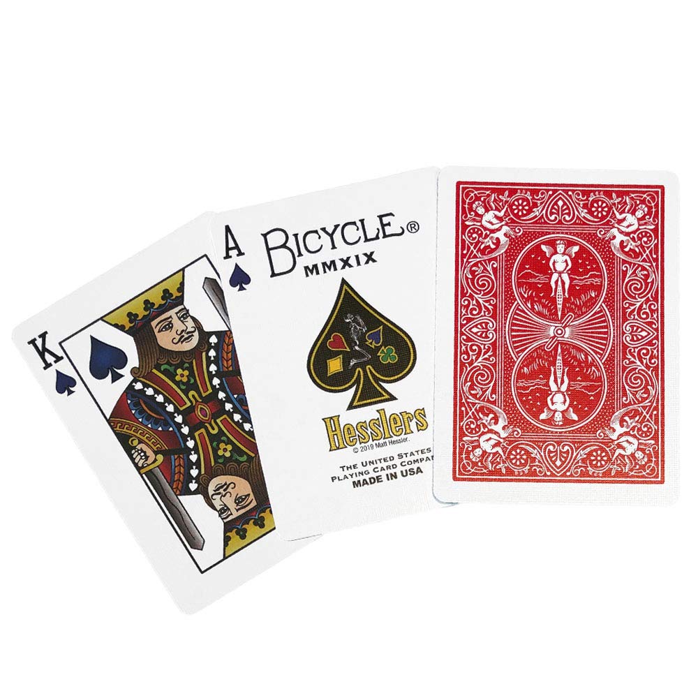 Amazon.com: Hessler's Standard Back Playing Cards (RED) : Toys & Games