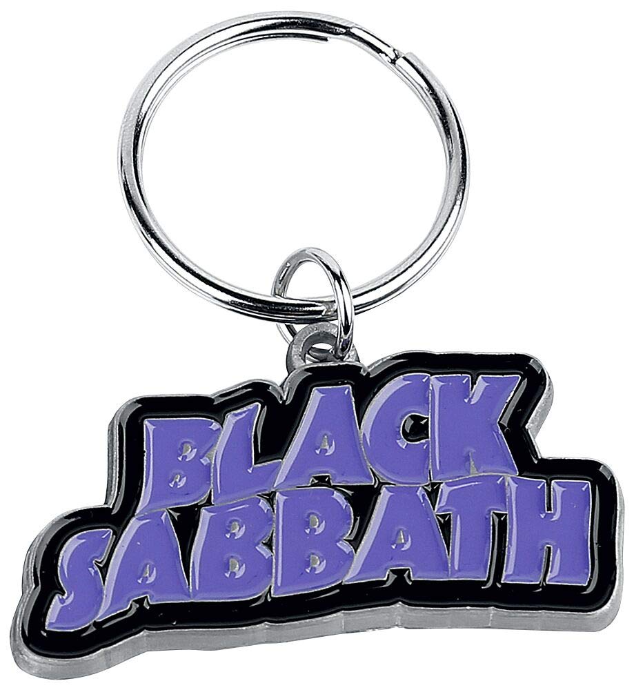 Black Sabbath - Wavy Logo Metal Keychain
